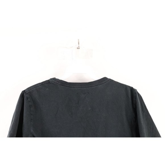 Nike Air Jordan Boys Large Faded Big Jumpman Logo Short Sleeve T-Shirt Black - Picture 7 of 8